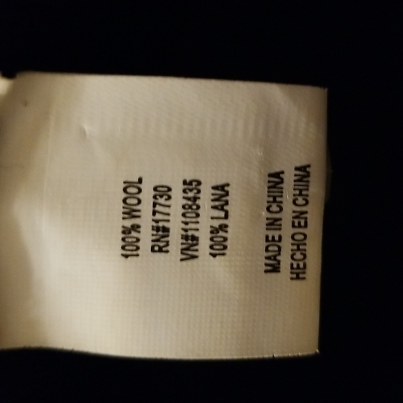 Womens 100% Wool Winter Hat Blue Cream Mix Low Ride - Picture 8 of 9